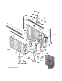 03 - Sealed System Components parts for Ge Air Conditioner AJCS10ACAM1 from AppliancePartsPros.com