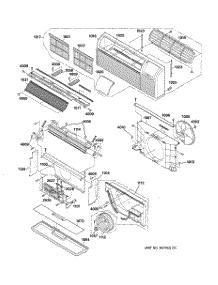 02 - Grille & Air Moving Parts parts for Ge Air Conditioner AZ22E12D3BM2 from AppliancePartsPros.com