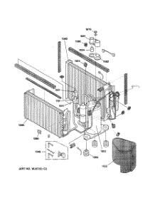 03 - Sealed System Components parts for Ge Air Conditioner AJES06LSAM1 from AppliancePartsPros.com