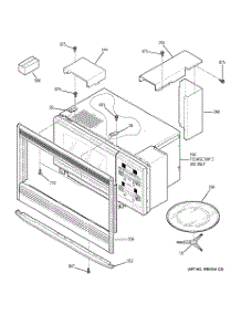 04 - Microwave Enclosure parts for Ge Oven PT970SM1SS from AppliancePartsPros.com