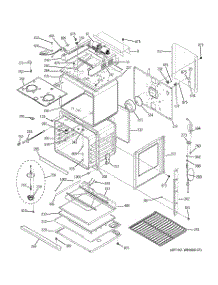 05 - Body With Microwave Support parts for Ge Oven PT970BM1BB from AppliancePartsPros.com
