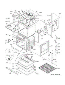 05 - Body With Microwave Support parts for Ge Oven PT970SM2SS from AppliancePartsPros.com
