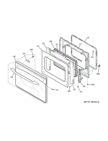 05 - Door parts for Ge Oven PT956DR1CC from AppliancePartsPros.com