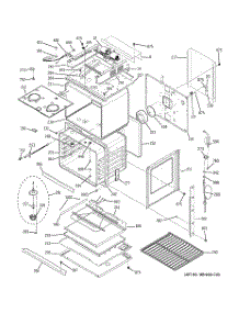 05 - Body With Microwave Support parts for Ge Oven PT970SR1SS from AppliancePartsPros.com