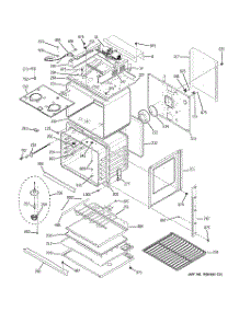 05 - Body With Microwave Support parts for Ge Oven JTP90SP2SS from AppliancePartsPros.com
