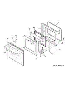 03 - Door parts for Ge Oven JKS06BF4BB from AppliancePartsPros.com