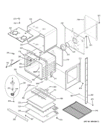 04 - Lower Oven parts for Ge Oven JTP35BM2BB from AppliancePartsPros.com