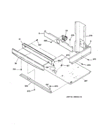 03 - Center Spacer parts for Ge Oven JT950WA3WW from AppliancePartsPros.com