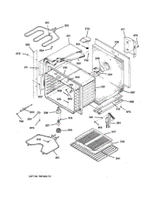 02 - Upper Body Parts parts for Ge Oven JTP26GV1BB from AppliancePartsPros.com