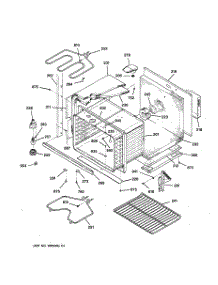 04 - Lower Body Parts parts for Ge Oven JTP26GV1BB from AppliancePartsPros.com