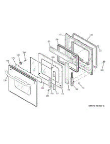 03 - Door parts for Ge Oven JCKP30SP2SS from AppliancePartsPros.com