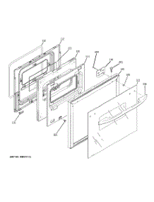 03 - Door Parts parts for Ge Oven JRS06BJ1BB from AppliancePartsPros.com