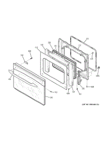 05 - Door parts for Ge Oven JT952WF8WW from AppliancePartsPros.com