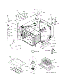 02 - Upper Body parts for Ge Oven JTP56CD1CC from AppliancePartsPros.com