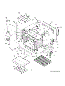 04 - Lower Body parts for Ge Oven JTP56CD1CC from AppliancePartsPros.com