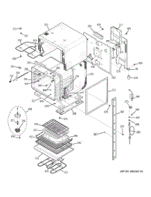 02 - Upper Body parts for Ge Oven JK955WF2WW from AppliancePartsPros.com