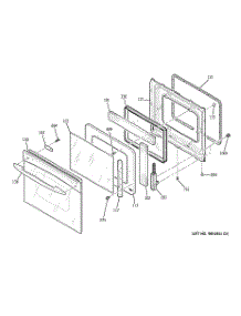 03 - Door parts for Ge Oven JCK915WF4WW from AppliancePartsPros.com