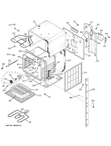 02 - Upper Body parts for Ge Oven JKP27BD1BB from AppliancePartsPros.com