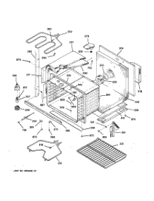 04 - Lower Body Parts parts for Ge Oven JTP44GV1BB from AppliancePartsPros.com