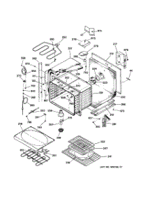 02 - Upper Body Parts parts for Ge Oven JTP56BA3BB from AppliancePartsPros.com