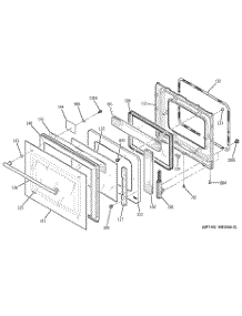 05 - Door parts for Ge Oven ZEK957WD1WW from AppliancePartsPros.com