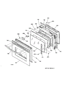 03 - Door parts for Ge Oven JK910BA2BB from AppliancePartsPros.com