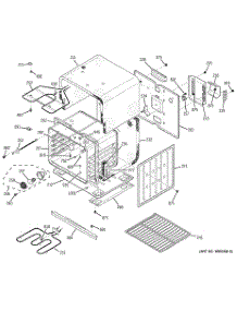 04 - Lower Body parts for Ge Oven JKP45BD1BB from AppliancePartsPros.com