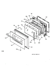 03 - Door parts for Ge Oven ZEK757WA1WW from AppliancePartsPros.com