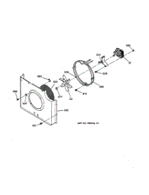04 - Fan Assembly parts for Ge Oven ZEK757WA1WW from AppliancePartsPros.com