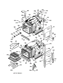 02 - Body Parts parts for Ge Oven JKP27BA2BB from AppliancePartsPros.com