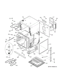 02 - Body Parts parts for Ge Oven JKP25SH5SS from AppliancePartsPros.com