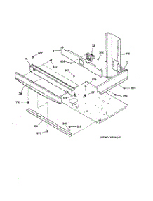 03 - Center Spacer parts for Ge Oven JTP47SC1SS from AppliancePartsPros.com