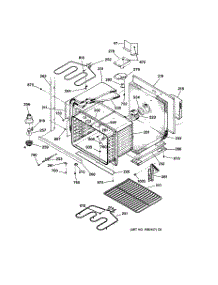 04 - Lower Body parts for Ge Oven JTP47SC1SS from AppliancePartsPros.com
