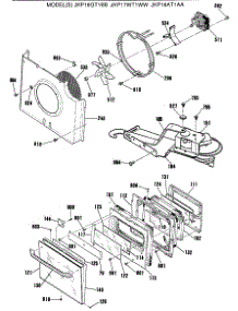 03 - Section3 parts for Ge Oven JKP18AT1AA from AppliancePartsPros.com