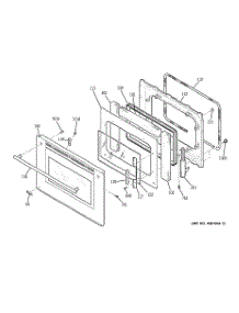 05 - Door parts for Ge Oven ZET2RM3SS from AppliancePartsPros.com