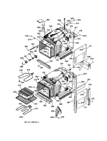 02 - Body Parts parts for Ge Oven JKP27WA1WW from AppliancePartsPros.com
