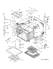 02 - Upper Body parts for Ge Oven JTP56AA4AA from AppliancePartsPros.com