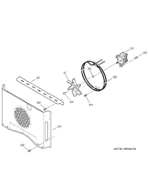 07 - Convection Fan parts for Ge Oven JTP56AA4AA from AppliancePartsPros.com
