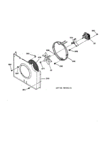 04 - Fan Assembly parts for Ge Oven ZEK737BA3BB from AppliancePartsPros.com