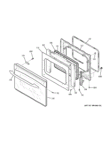 05 - Door parts for Ge Oven JT952CF7CC from AppliancePartsPros.com