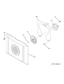 05 - Convection Fan parts for Ge Oven JCTP70DP1BB from AppliancePartsPros.com
