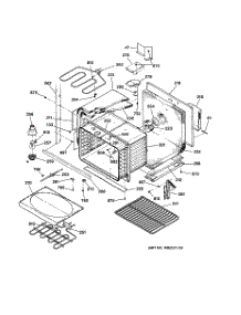 04 - Lower Body parts for Ge Oven JTP56AA3AA from AppliancePartsPros.com