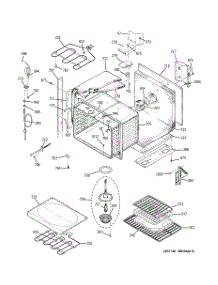 02 - Upper Body parts for Ge Oven ZET757BD1BB from AppliancePartsPros.com