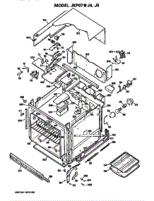 Oven parts for Ge Oven JKP07J5 from AppliancePartsPros.com