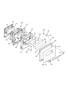 Door parts for Ge Oven JRP15WW3WW from AppliancePartsPros.com