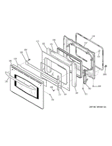 05 - Door parts for Ge Oven JT955SK4SS from AppliancePartsPros.com