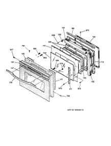 03 - Door parts for Ge Oven JCT910SA3SS from AppliancePartsPros.com