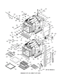 02 - Body Parts parts for Ge Oven ZEK757BA3BB from AppliancePartsPros.com