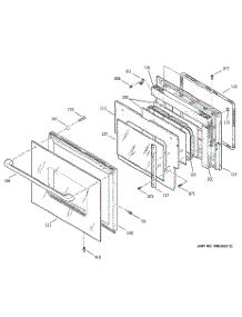03 - Door parts for Ge Oven ZEK757BA3BB from AppliancePartsPros.com