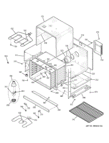 04 - Lower Oven parts for Ge Oven JTP28BF5BB from AppliancePartsPros.com